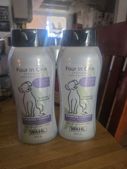 Dog shampoo four in one