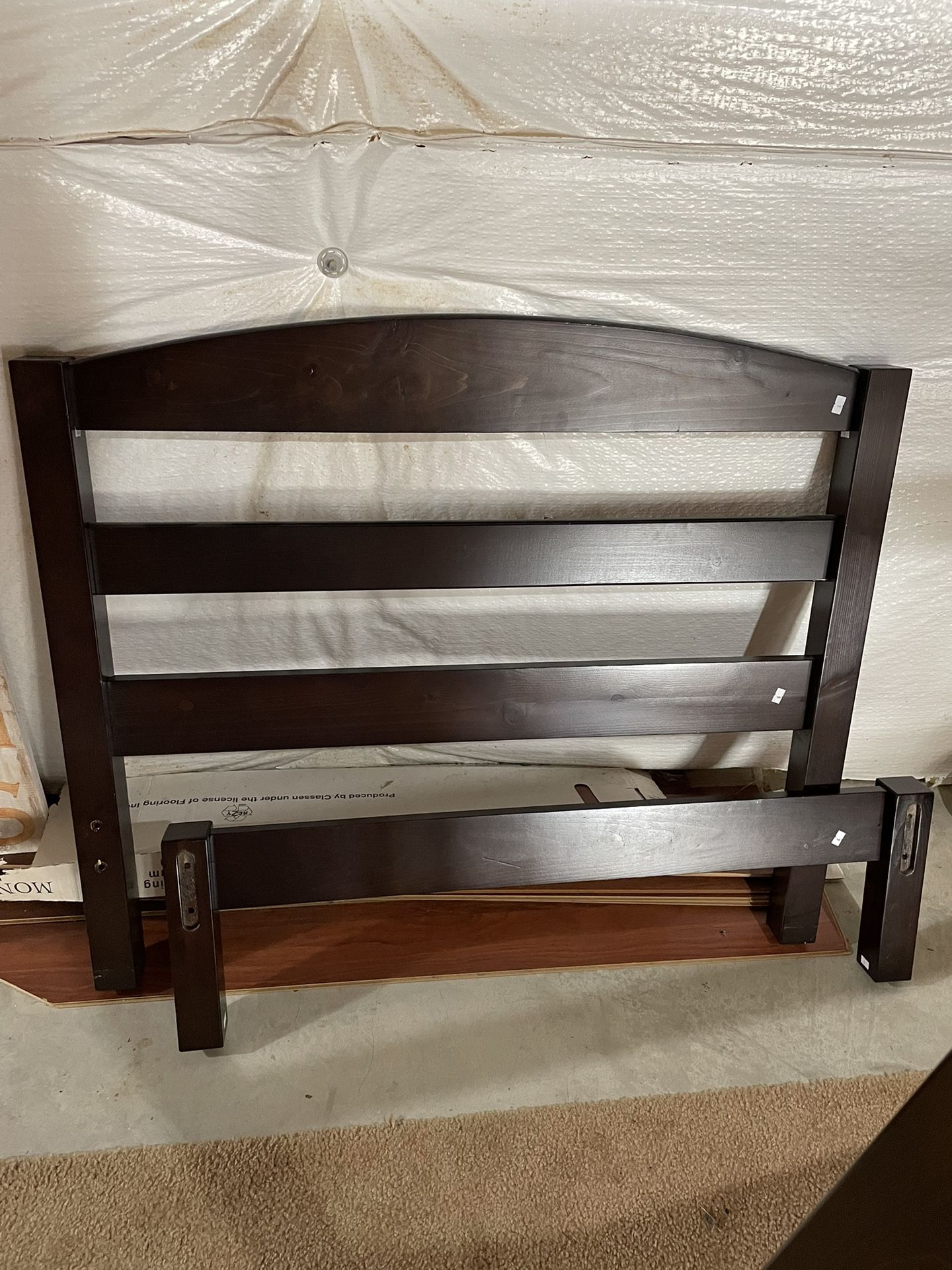 Twin Bed w/ Memory Foam Mattress