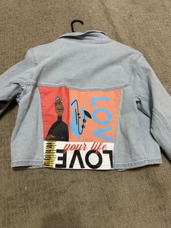 Disney Pixar Soul Denim Jacket Joe Gardner Love Your Life Size Large