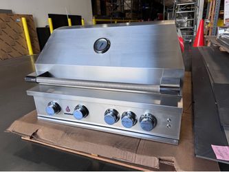 TrueFlame 32" Built in Stainless Steel Natural Gas Grill w/ Lights TF32