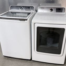 SAMSUNG WASHER AND ELECTRIC DRYER SET