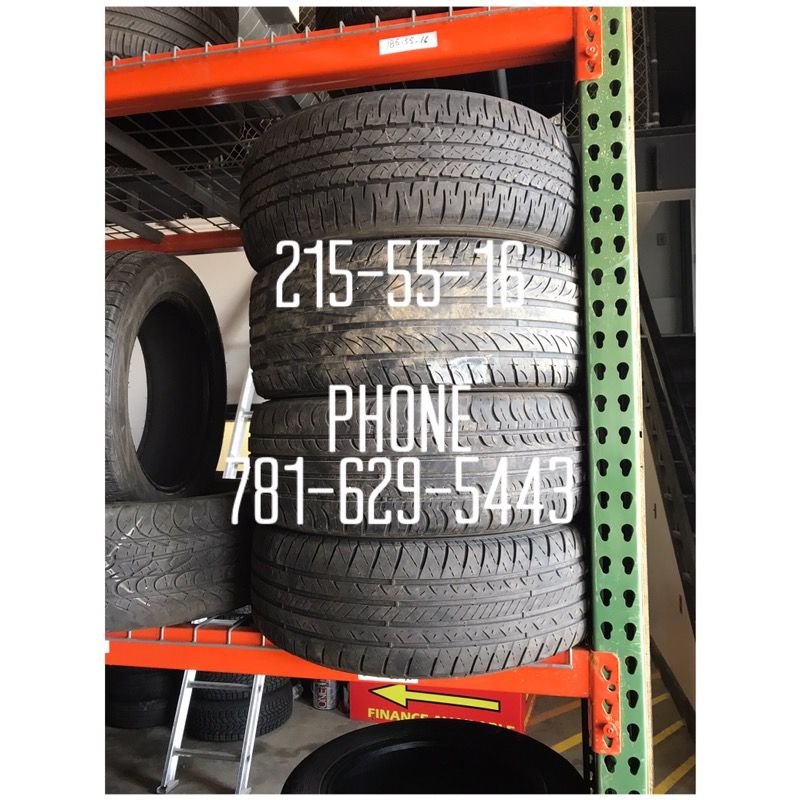 Used Tire For Sale 215/55/16 $40 each installed