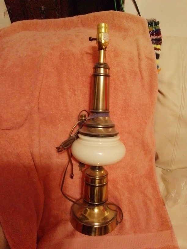 Bone and Gold Color Lamp