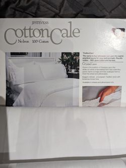 Cotton Cale, Twin top sheet & flat sheet. King pillow cases