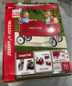 Radio Flyer 3 in 1 EZ Fold Wagon with Canopy