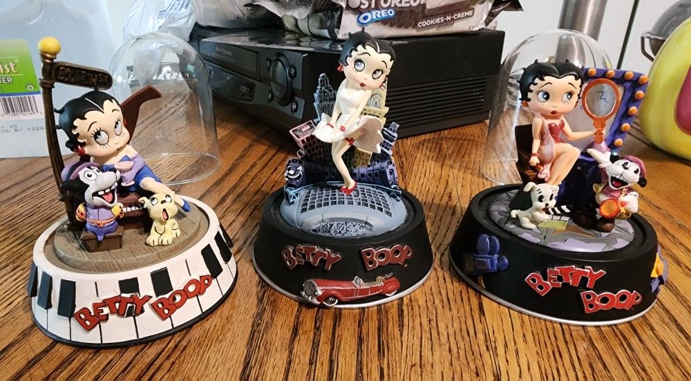 3 Limited edition Betty Boop Sculptures