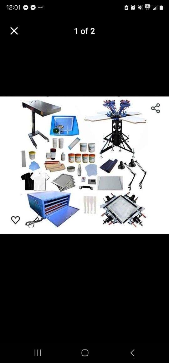 screen printing set up new in box