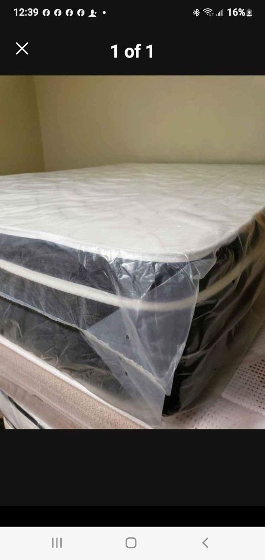 King Size New Thick Pillow Top Bed Can Deliver 