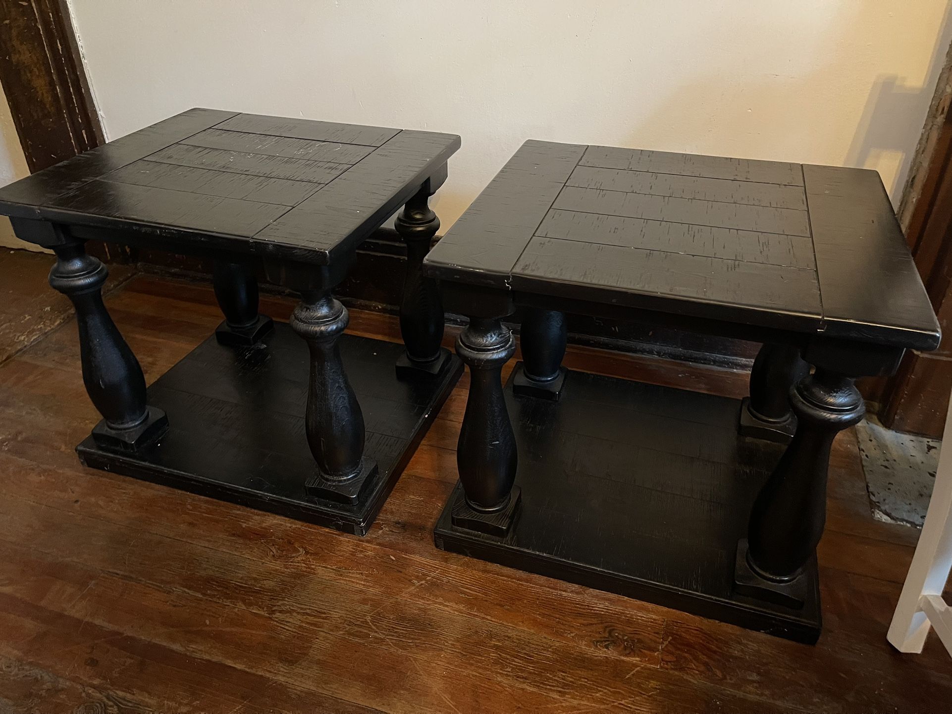 Coffee Table and two end tables (wood)