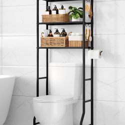 3 Tiers (63.2" H) Over-The- Toilet Storage Rack