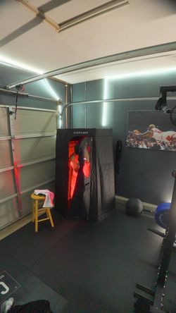 Infrared sauna with red light therapy from SaunaBox