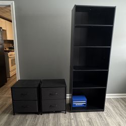 Bookshelf And Night Stands