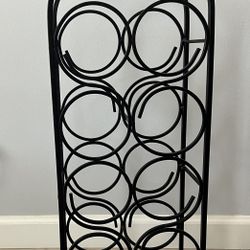 Metal Wine Rack - Holds 8 Bottles