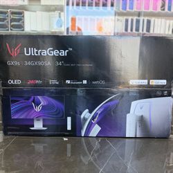 LG ULTRAGEAR OLED GX9s 34” CURVED GAMING MONITOR ((Take It Home In Payments/ llévatelo a casa en pagos) 