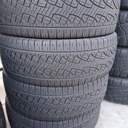 4 used tires 285/65r20 pirelli 🤑 free Installation and balance ‼️ 👌 