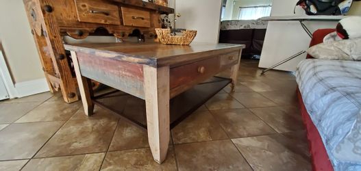 Rustic coffee table