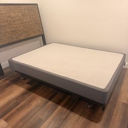 Queen Bed Frame, Headboard, Mattress Box