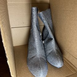 Sparkly Ankle Go-Go Boots