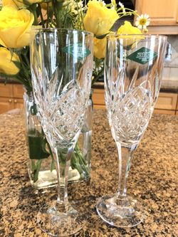 Crystal 12 Piece Crystal Champagne Flute Set