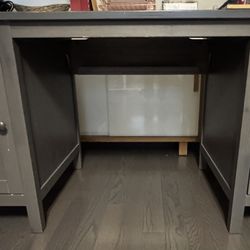 Gray IKEA Hemnes Desk 