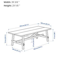 IKea SKOGSTA Dinning Table