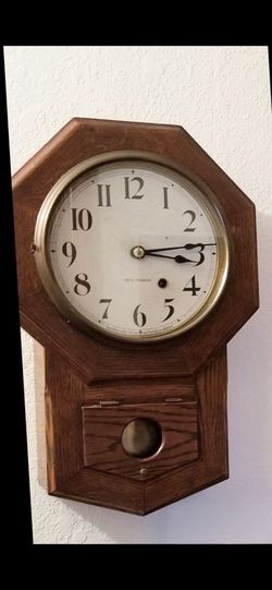 Antique Seth Thomas School Room Clock