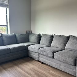 Large 116x90x38 Gray Couch