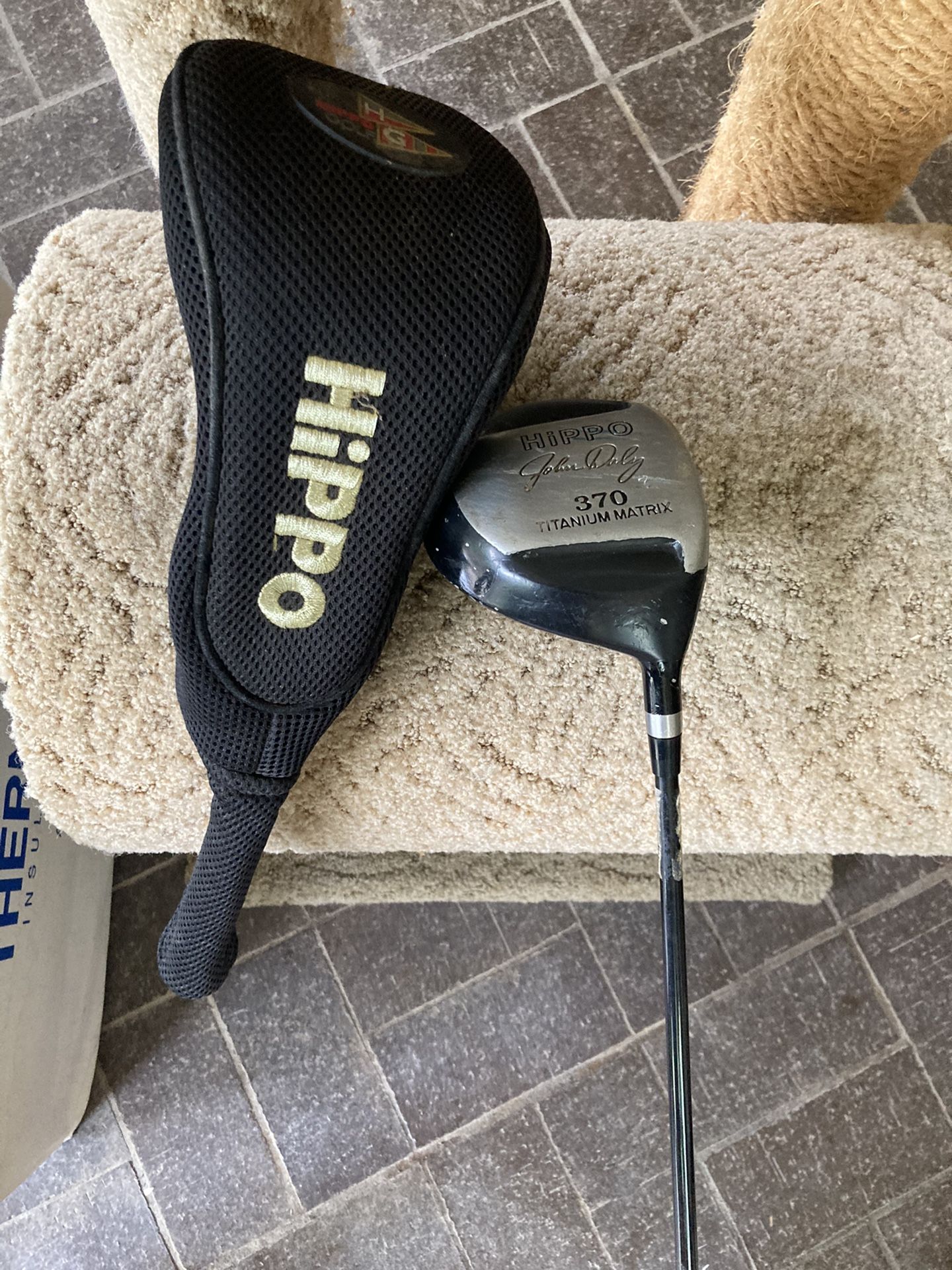 John Daly Titanium Matrix 370 Hippo Driver Golf Club With Headcover