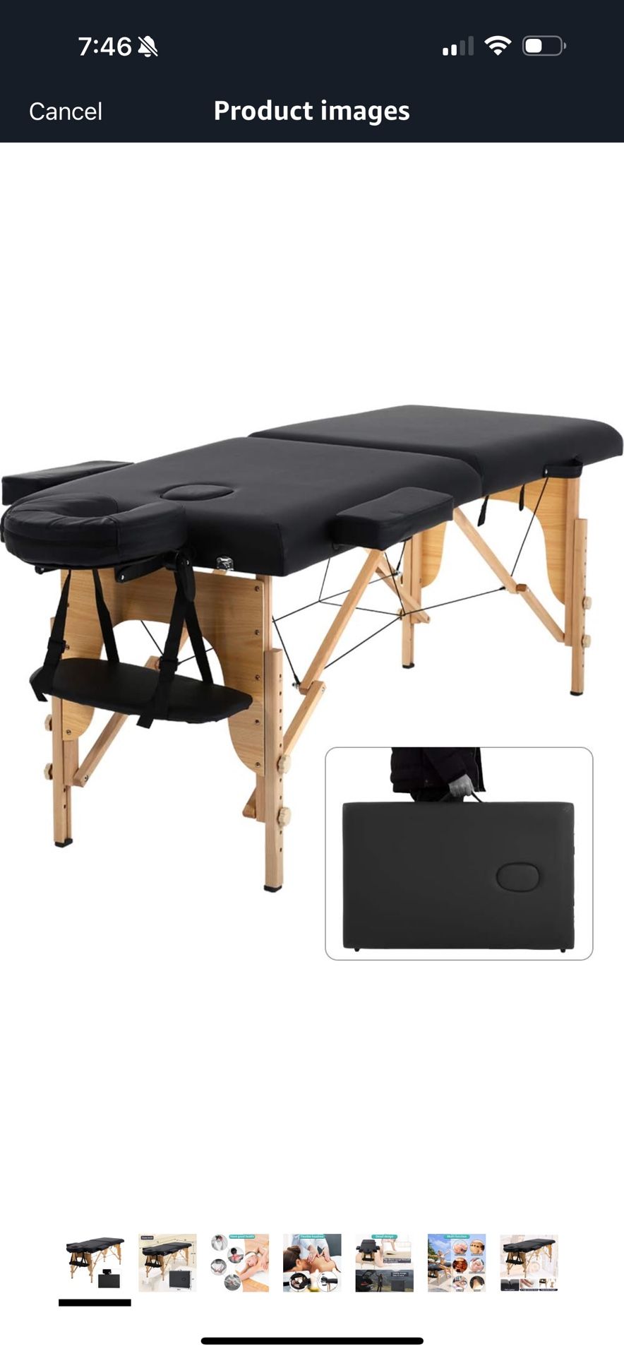 Portable Massage Table & Rolling Stool . $120 For Both