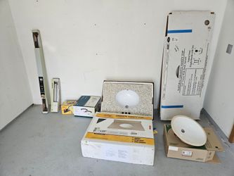 Bathroom remodel items.