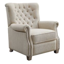 Tufted Push Back Recliner Chair 