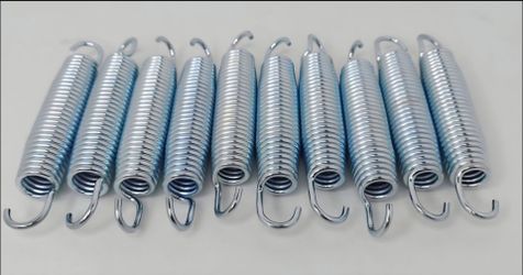 LOT OF 10 TRAMPOLINE SPRINGS 5.5" NEW.