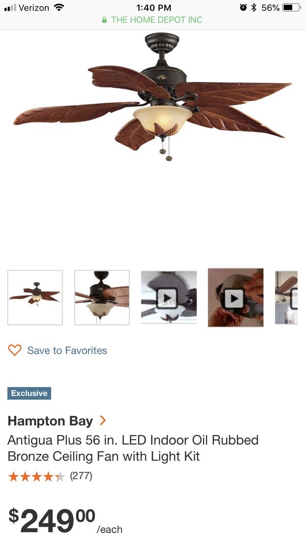 Wood Palm Leaf Ceiling Fan For Sale In Tampa Fl Offerup