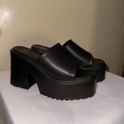 Platform Slide Sandals