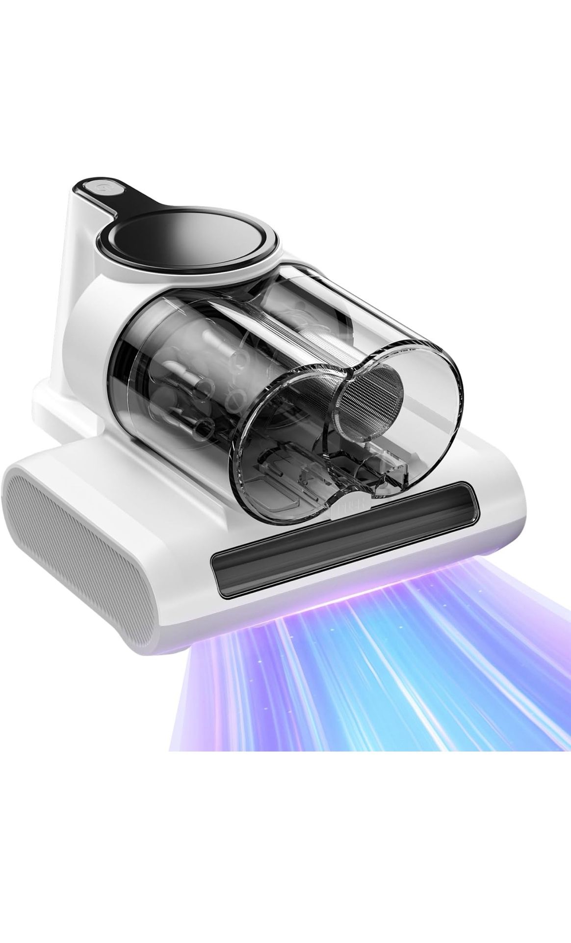 Mattress Vacuum Cleaner, Bed Vacuum Cleaner with 253.7nm UV-C Light, 16Kpa Suction, 36,000 RPM/Min Brushroll, Heating Function, Corded
