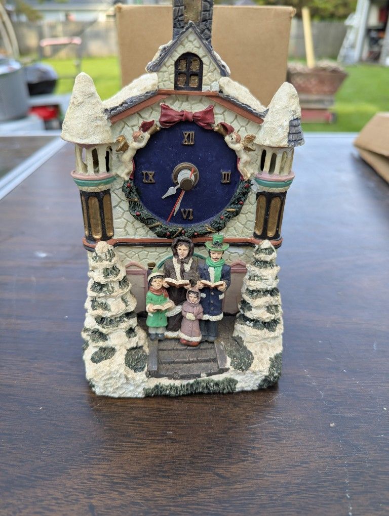Avon Christmas Clock And Musical