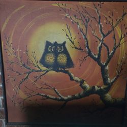 C. Roberts Owl Painting