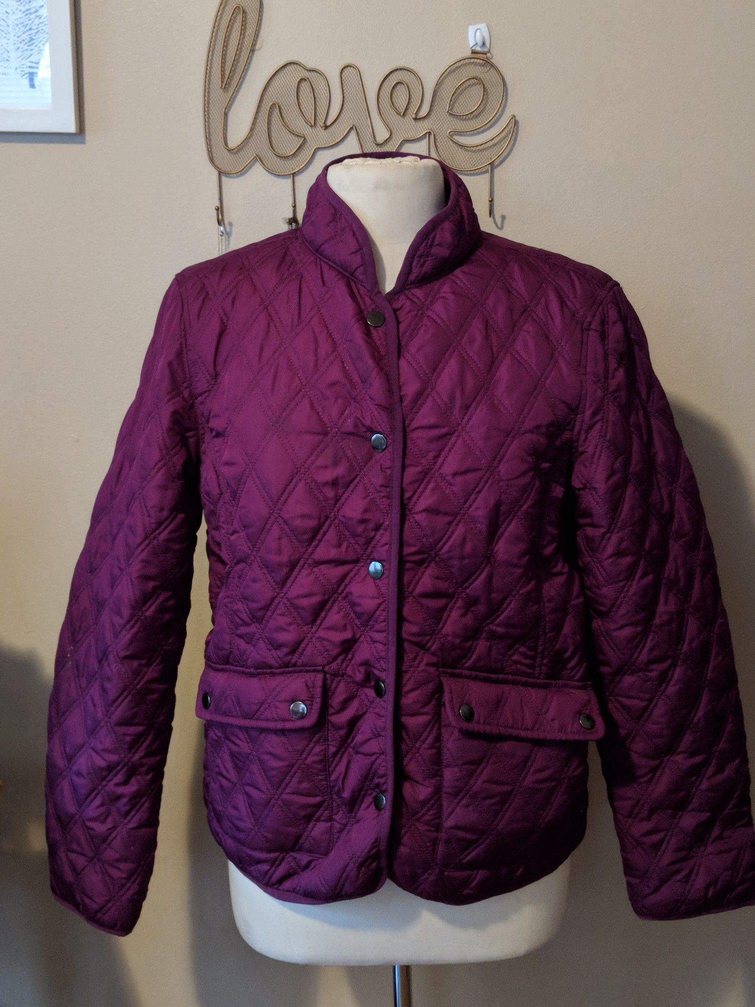 Quilted Jacket Size Medium 8/10