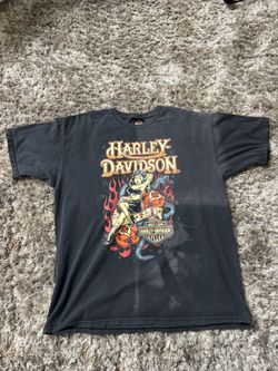 Vintage Harley Davidson 90s Pin Up Girl XL