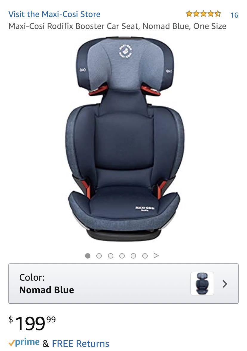 Maxi-Cosi Rodifix Booster Car Seat, Nomad Blue, One Size