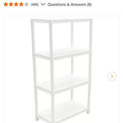 4tier utility shelf plastic