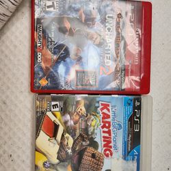 Ps3 Games (Uncharted, Little Big Planet Karting)