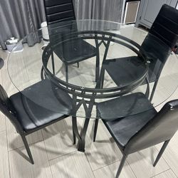Round Glass Table