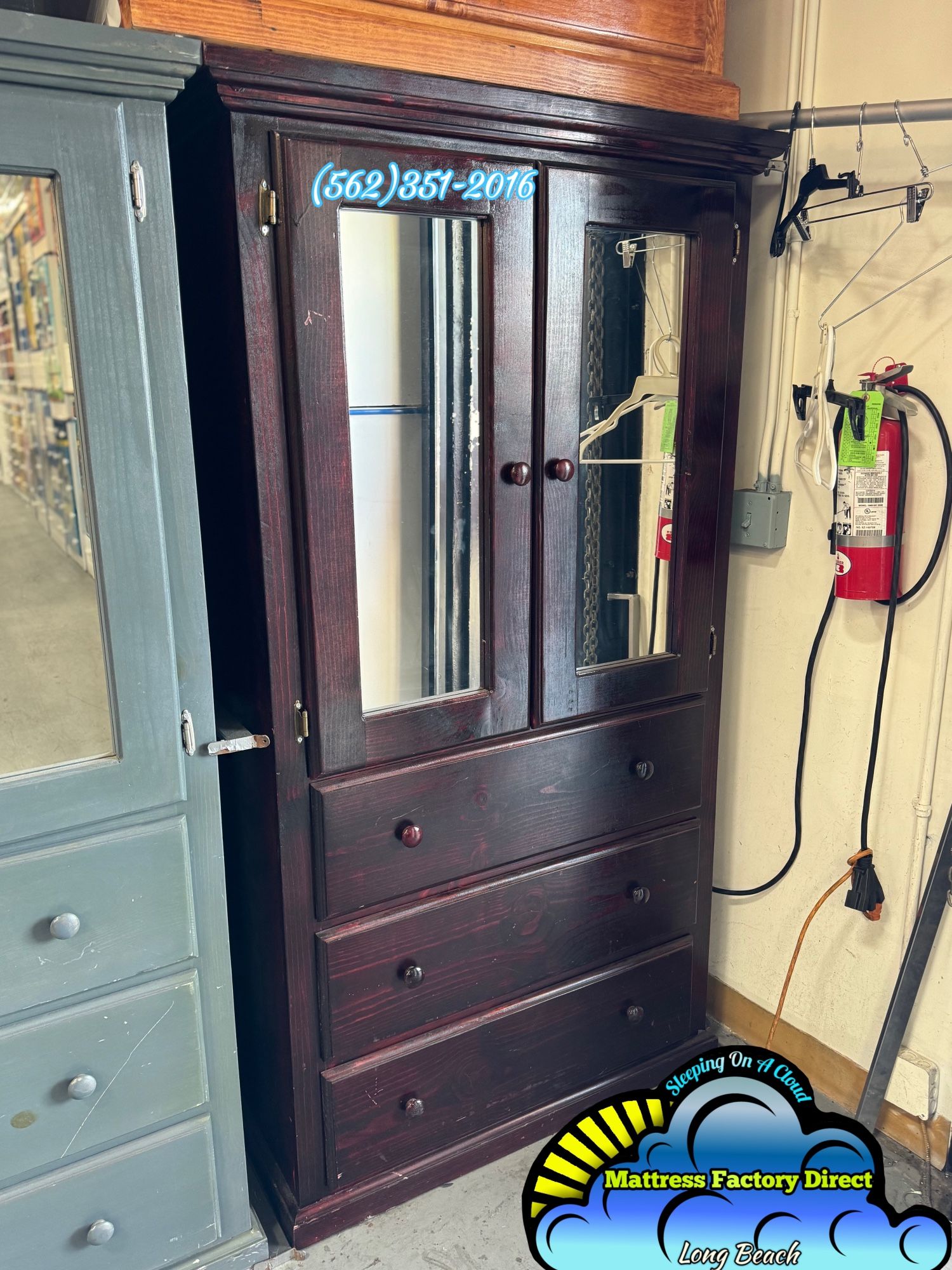 Cherry Tall Wardrobe Closet Ropero Nuevo Bonito