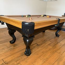 Pool Table 7ft ( Free Delivery & Set Up & New Color Felt Of Your Choice ) 