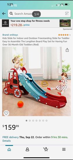 Kids Slide for Indoor and Outdoor Freestanding Slide for Toddler Easy to Assemble