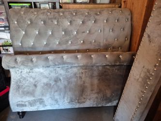 Queen size bed frame/ headboard set