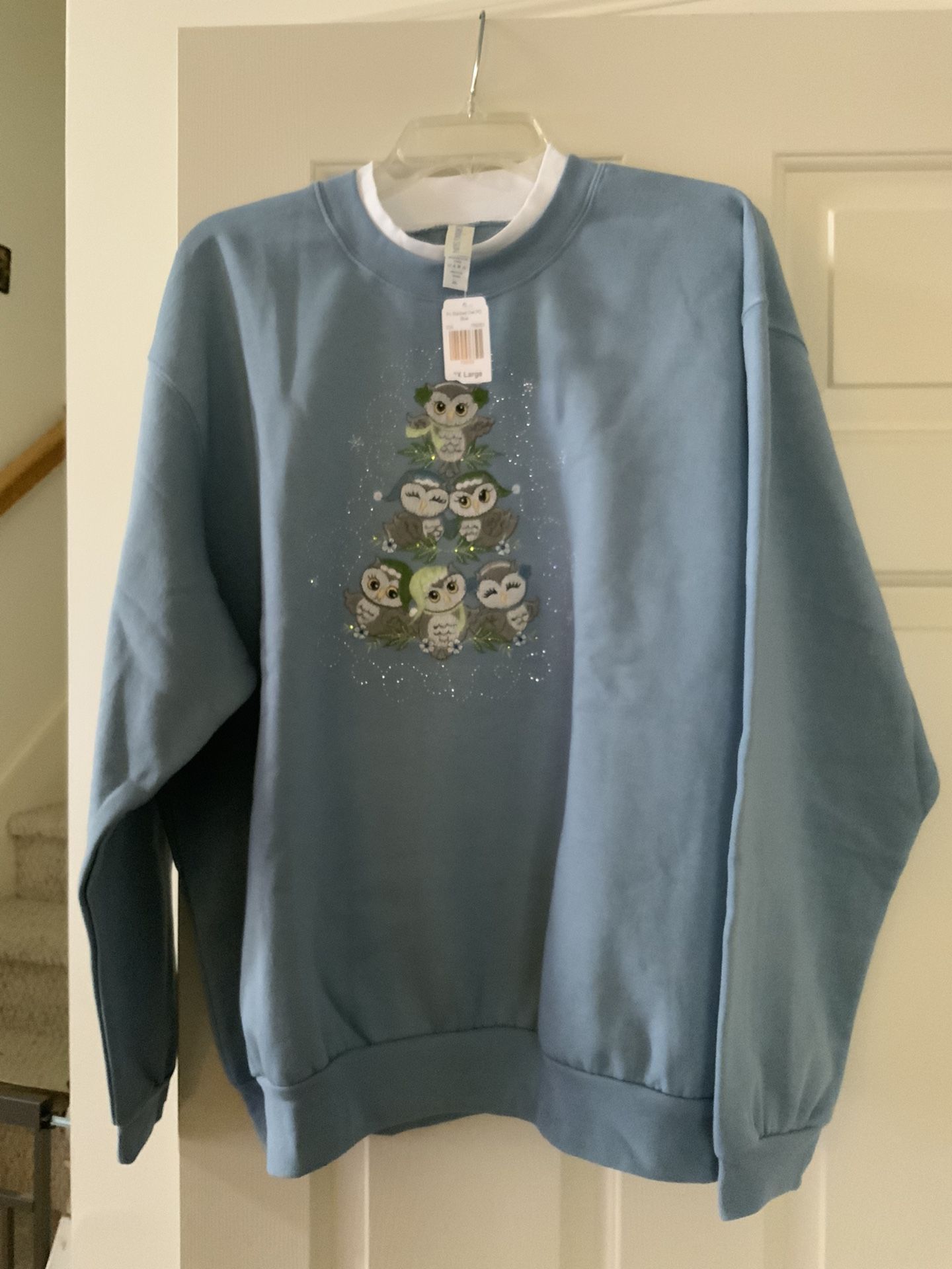 Ladies owl Sweatshirt 2X NWT