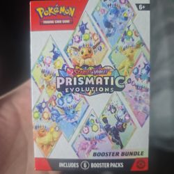 Pokemon Scarlet An Violet Prismatic Evolution Booster Bundle  Sealed 6 Packs 