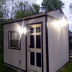 Custom built storage shed workshop